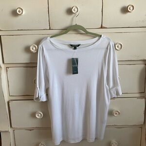 NWT Ralph Lauren Women's White Top